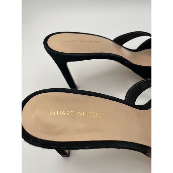 Stuart Weitzman Mariposa Suede Stiletto Sandals – Size 9.5 - Picture 11 of 13